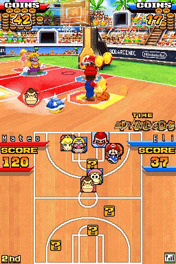 Mario Hoops 3 on 3 screenshot 3 for Nintendo DS